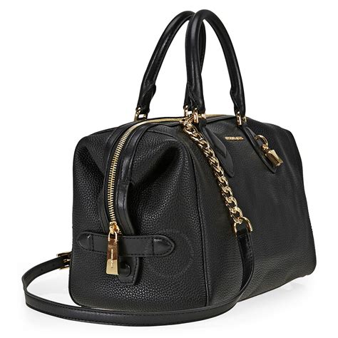 michael kors large grayson satchel in black|Michael Kors grayson satchel discontinued.